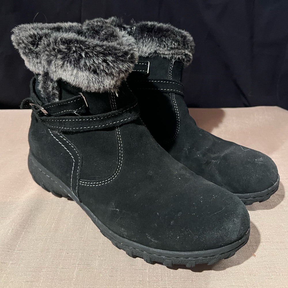 Tundra Womens Jamie Black Fashion Boots Size 10 Medium (B, M)